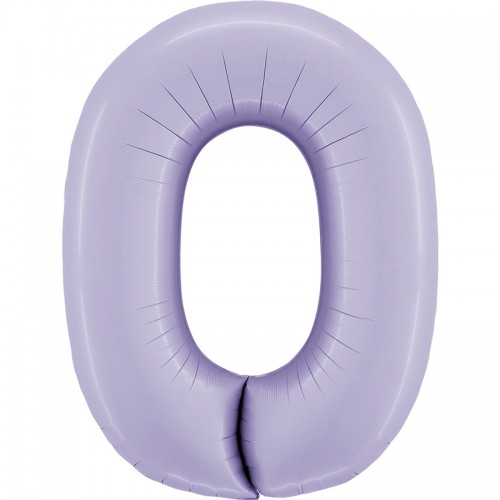 Balão Número 0 Lilás Pastel Balão Número 0 Lilás Pastel